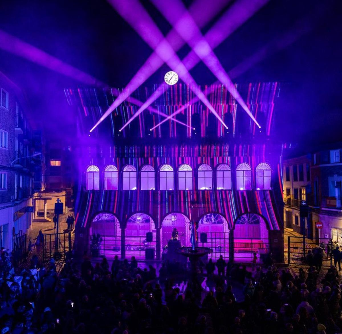 Videomapping creado por el artista Yaguar.