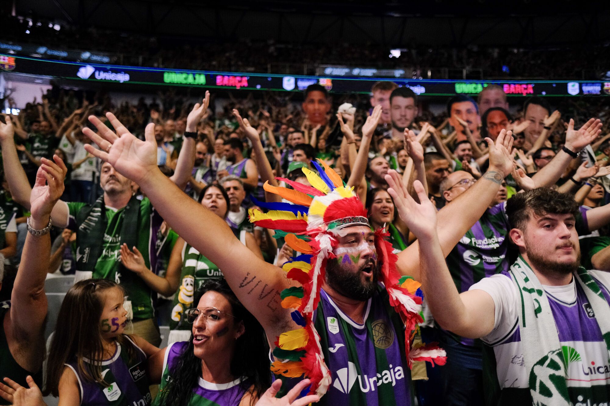 Tercer partido de los cuartos de final ACB I Unicaja - Málaga