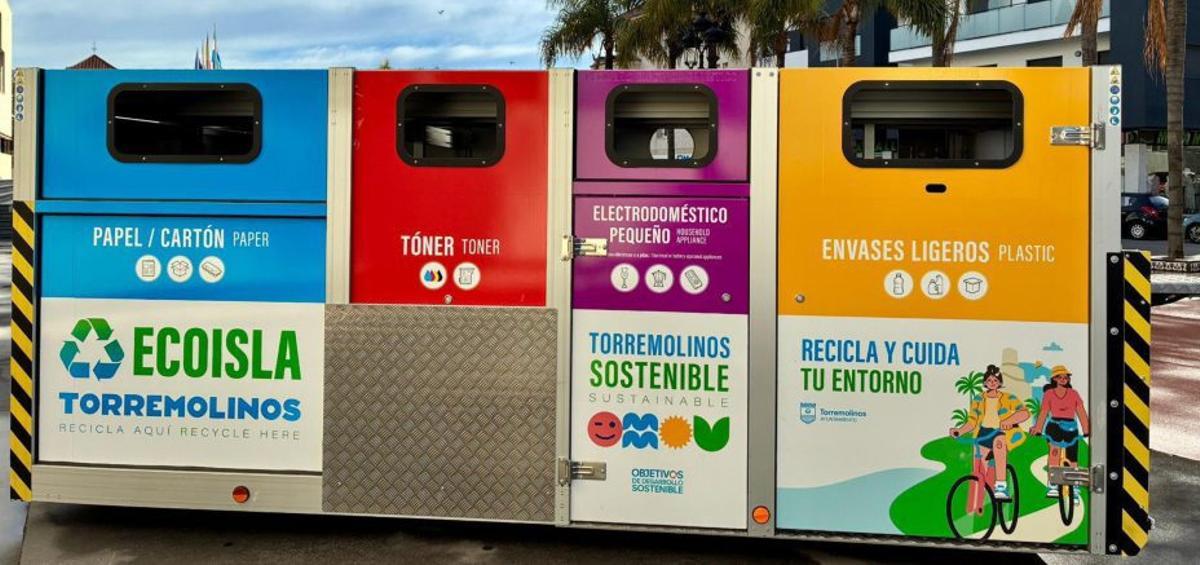 Punto limpio móvil en Torremolinos.
