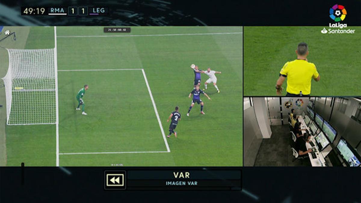 El VAR confirmó el segundo gol de Benzema - Liga