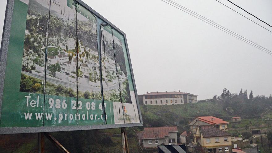 Letrero de Promalar, en Aldán| Gonzalo Núñez