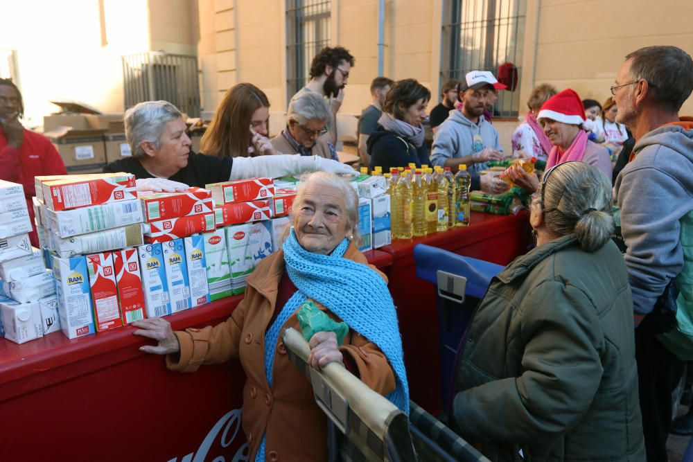 Los Ángeles Malagueños de la Noche reparten 3.000 menús