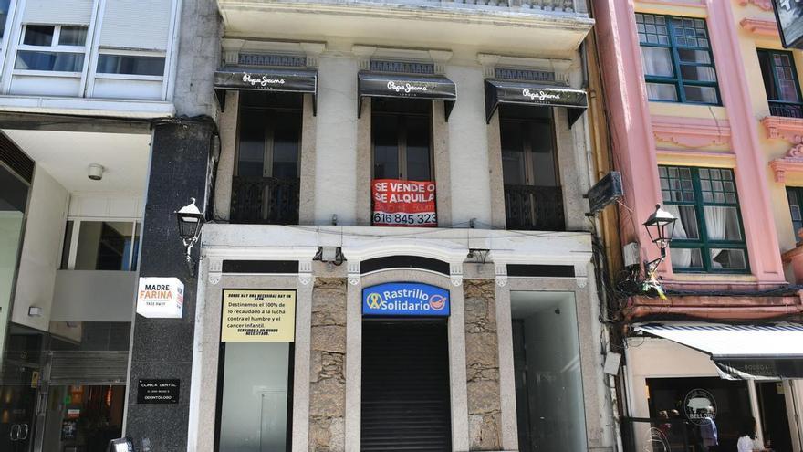 Los propietarios del número 20 de la calle Torreiro de A Coruña proyectan rehabilitarlo como edificio de viviendas turísticas