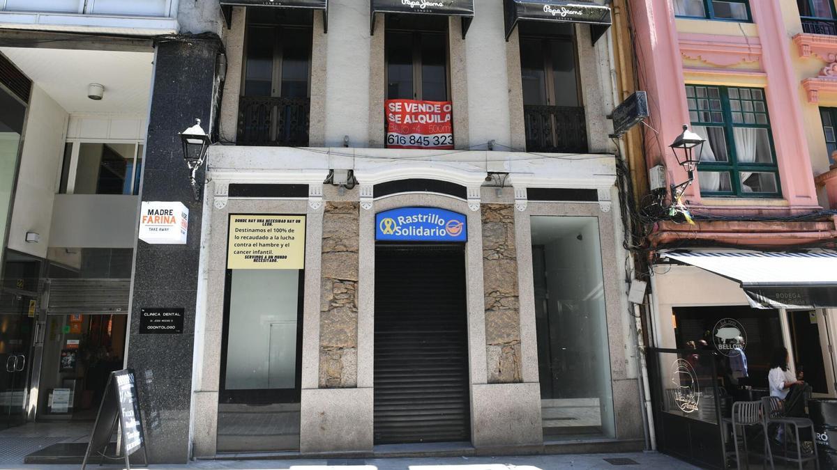 Los propietarios del número 20 de la calle Torreiro de A Coruña proyectan rehabilitarlo como edificio de viviendas turísticas