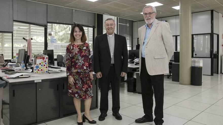 El obispo Taltavull visita Diario de Mallorca