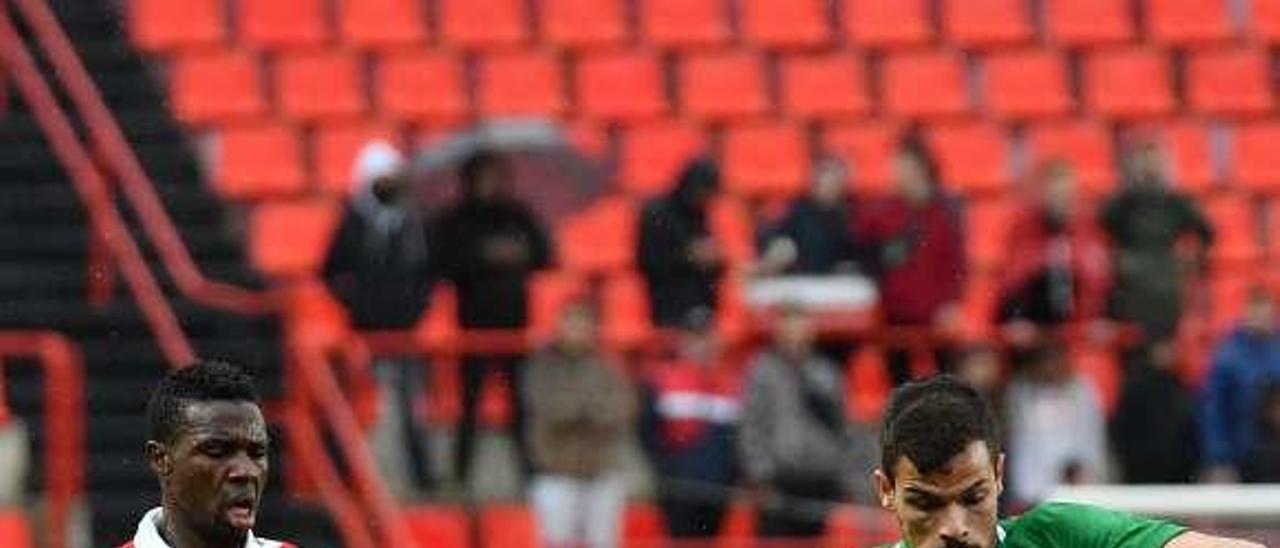 André Geraldes, en un momento del partido del Nou Estadi.