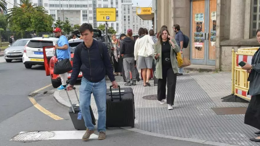 Cortes de trenes en la estación provisional por la nueva fase de las obras en San Cristóbal