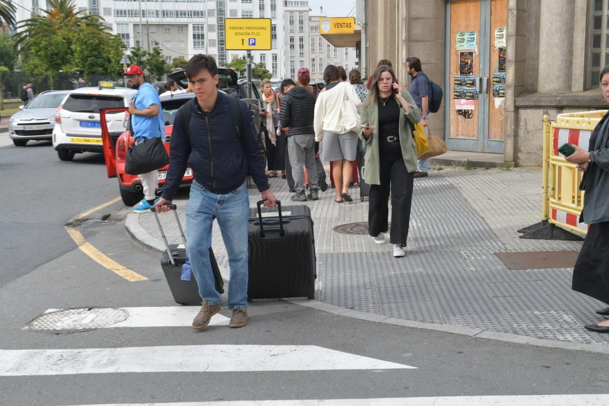 Comienza la interrupción del servicio de trenes en A Coruña por la nueva fase de las obras en la estación de San Cristóbal