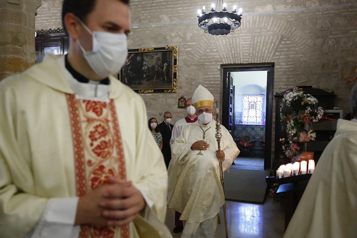 El obispo preside la tradicional misa de la festividad de la Virgen de la Fuensanta