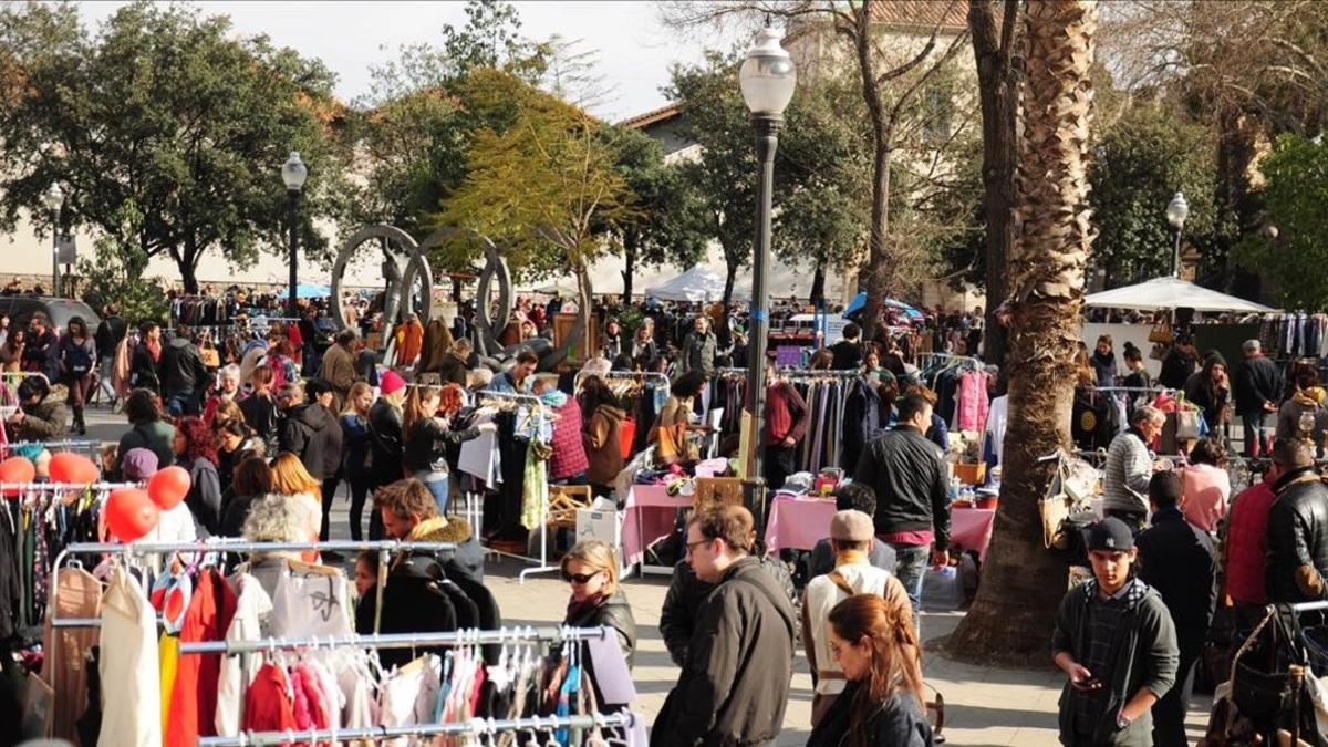 El mercadillo Flea en Barcelona.