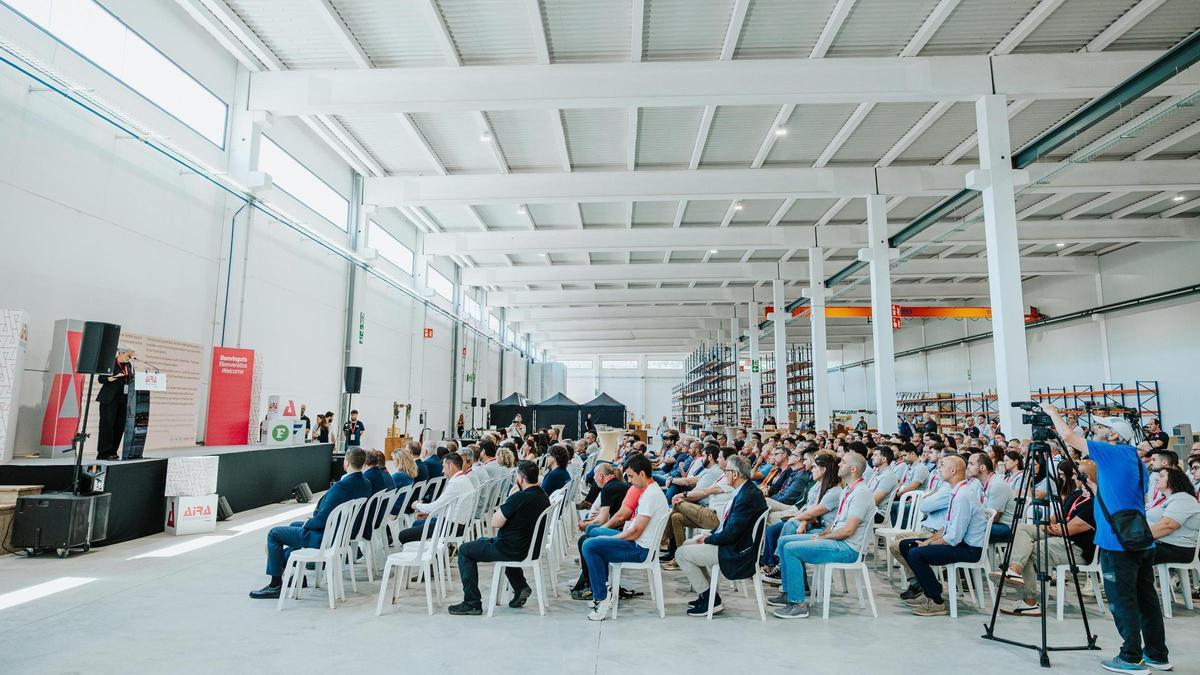Un moment de la inauguració de les instal·lacions