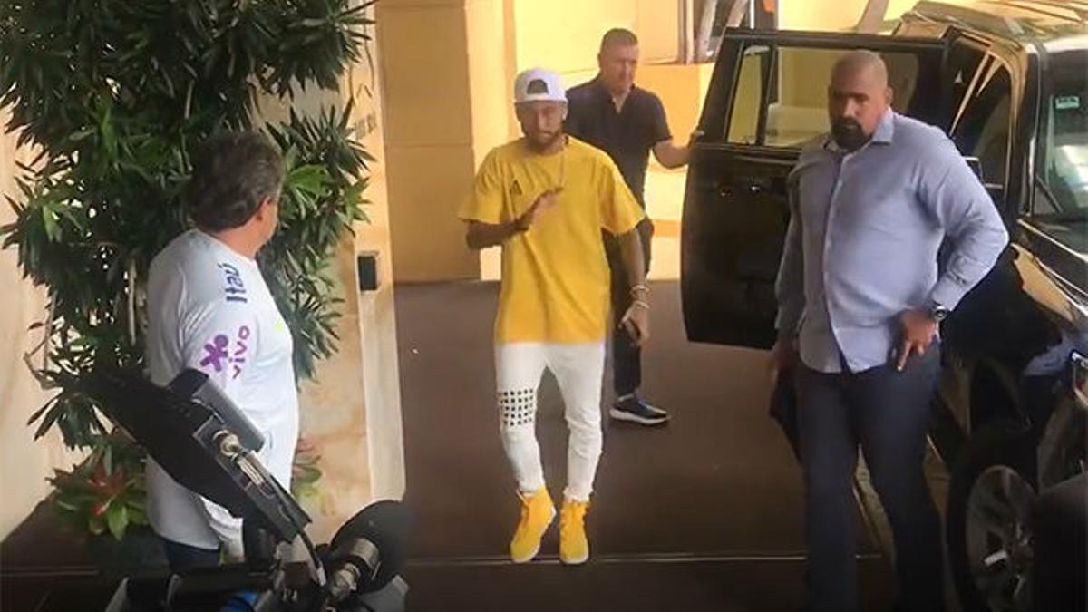 Neymar ya está concentrado con la selección brasileña en Miami