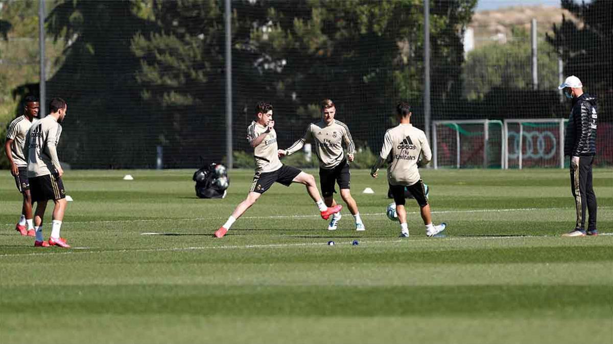 El Real Madrid sigue entrenando esperando el regreso de la competición