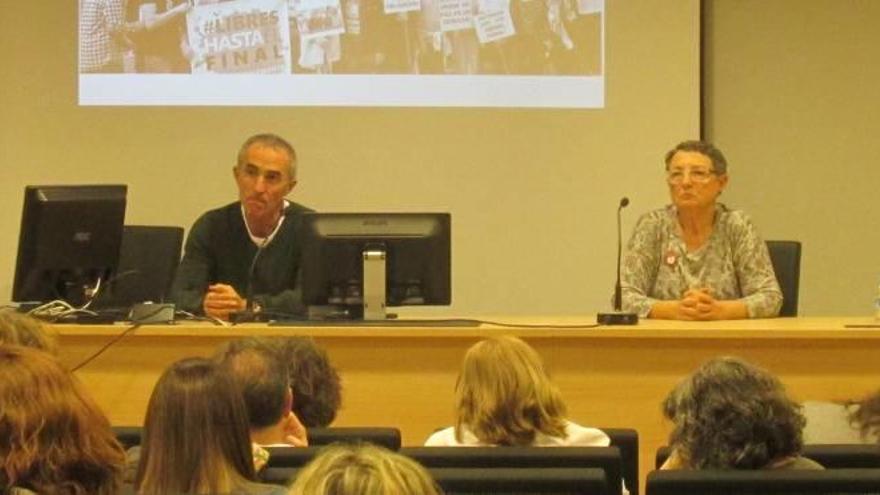 Manuel Hernández y Carmen Alberic, en la jornada celebrada.