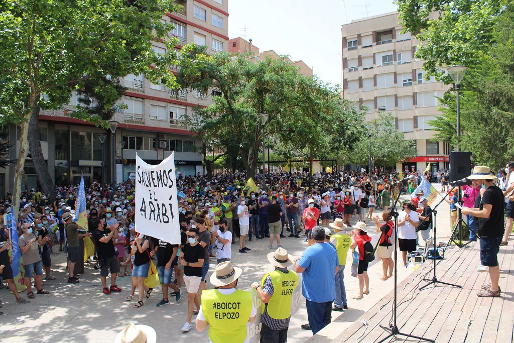 Miles de personas se manifiestan en Yecla contra un proyecto de macrogranja de cerdos