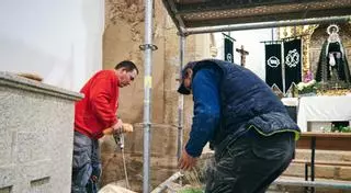 Arranca el arreglo de la ermita de la Soledad de Cáceres con la certeza de estar lista antes de Semana Santa