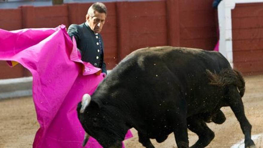 Andrés Vázquez durante el festejo taurino por su 80 cumpleaños en la Plaza de Toros de Zamora