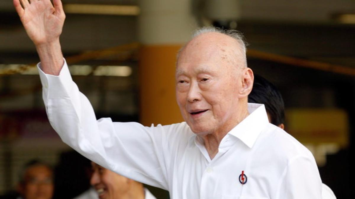 El fundador de Singapur, Lee Kuan Yew, en una imagen de abril del 2011.