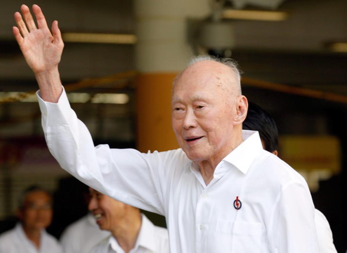  El fundador de Singapur, Lee Kuan Yew, en una imagen de abril del 2011.