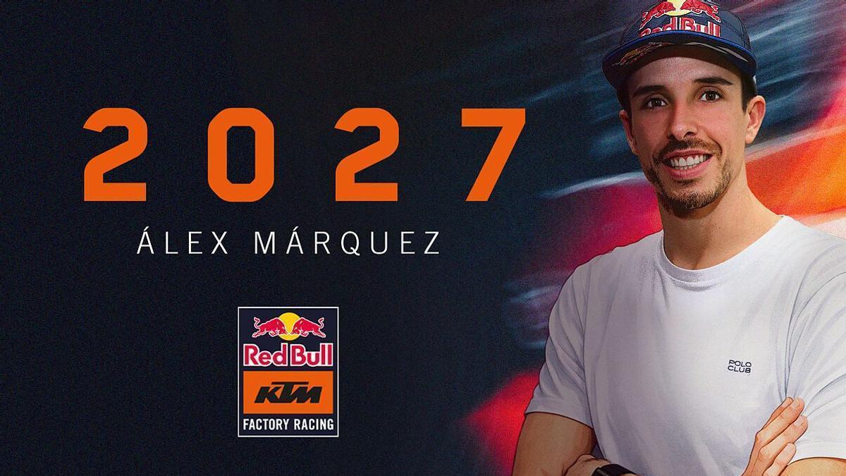 KTM confirma que su fichaje estrella para 2027 es Àlex Márquez