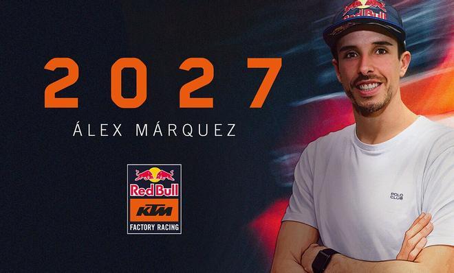 KTM confirma que su fichaje estrella para 2027 es Àlex Márquez, subcampeón de MotoGP