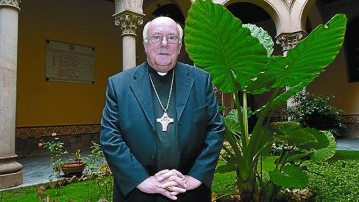 El cardenal belga Godfried Dannels, durante un viaje a Barcelona en septiembre del 2009.