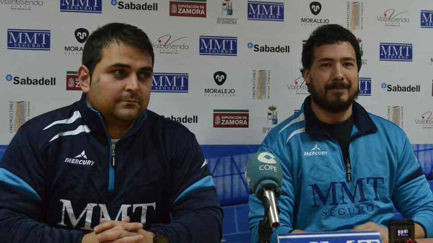 Edu García Valiente y Andrés Alonso, ayer en rueda de prensa.