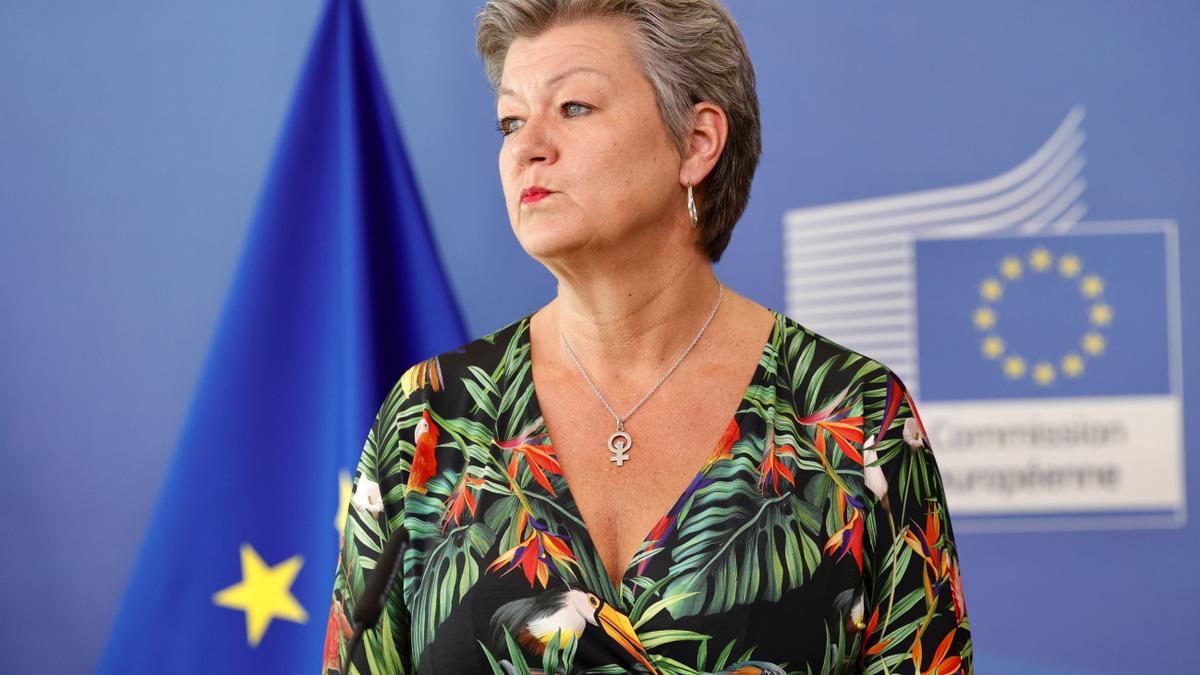 La comisaria europea de Interior, Ylva Johansson