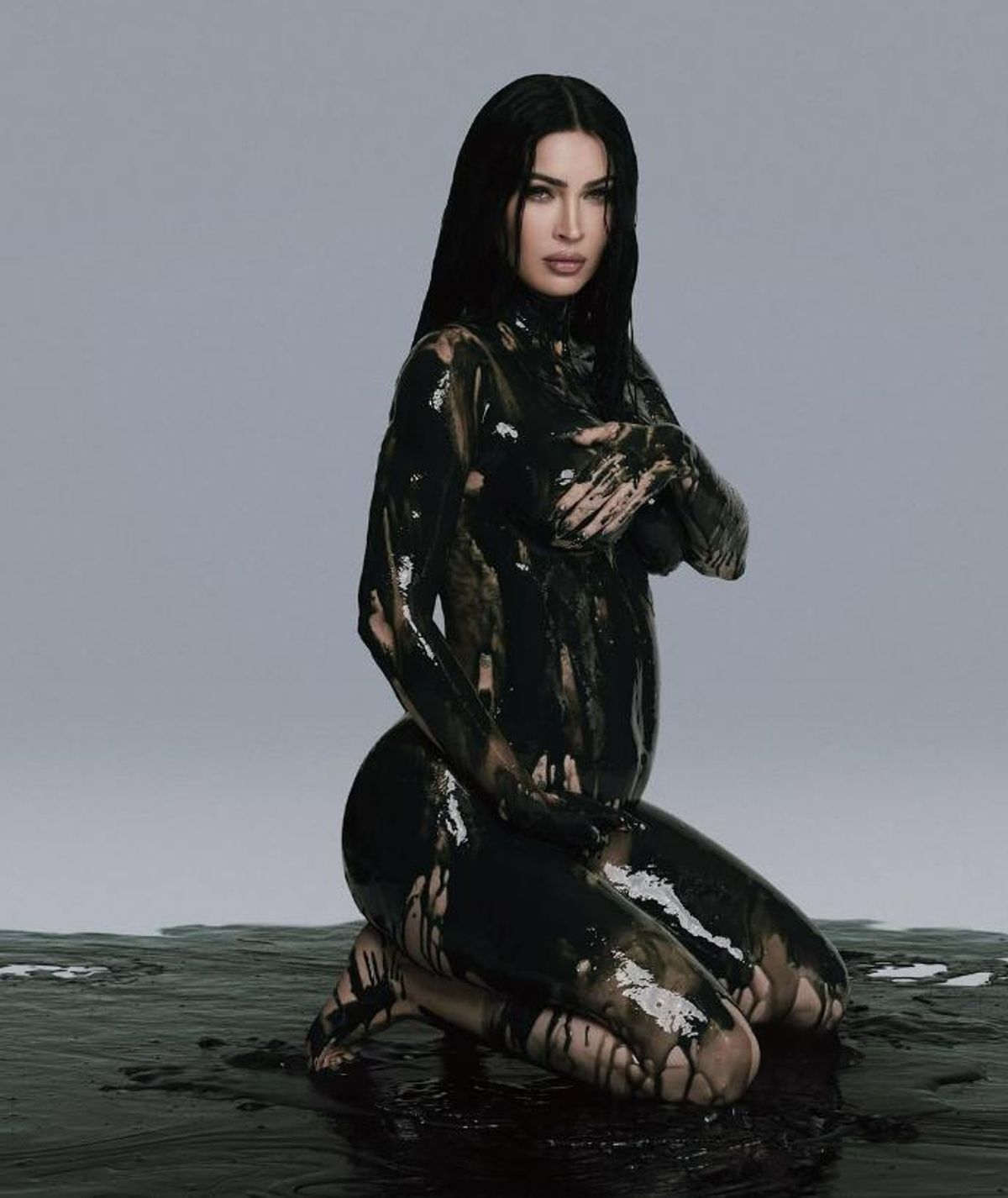 Una imagen vale más que mil palabras: la foto de Megan Fox para anunciar su embarazo.