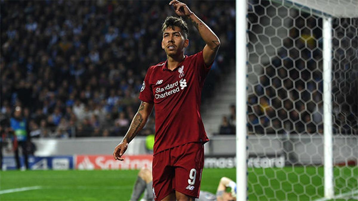 Firmino cabeceó un centro perfecto para aumentar más la ventaja en Porto