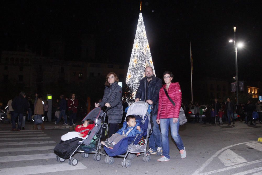 Encesa de les llums de Nadal a Girona