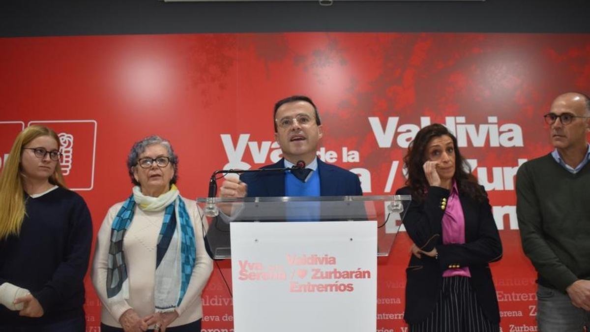 Momento en el que Miguel Ángel Gallardo anunció que se presentará a las primarias, el pasado mes de noviembre.