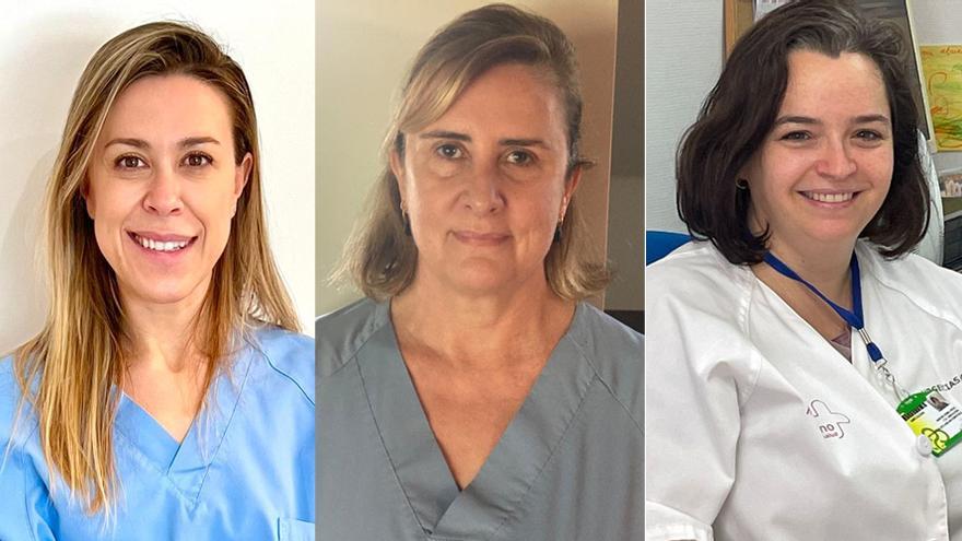 Las doctoras Ana Mª Gómez Laencina, Mª Rosario Fernández Salmerón y Rocío Sánchez Gómez integran la Unidad de Endometriosis del Reina Sofía de Murcia.