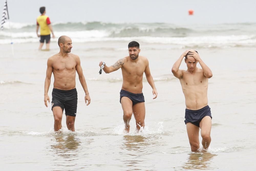 El Sporting entrena en San Lorenzo