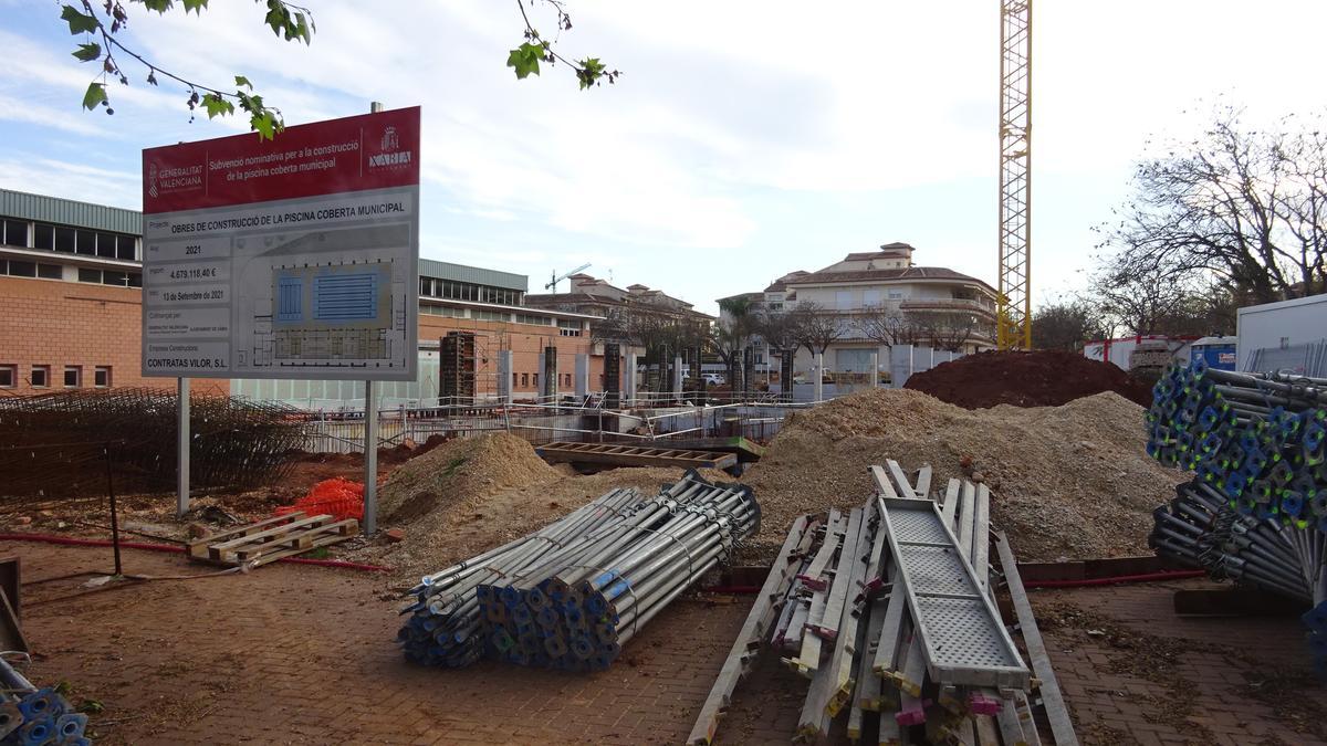 Las obras de la piscina de Xàbia