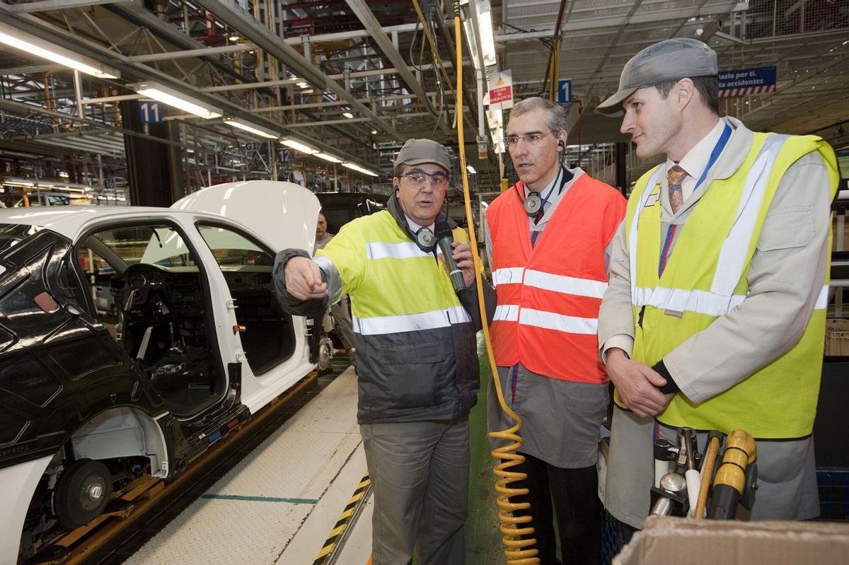 Yann Martin con Muñoz Codina y Francisco Conde en su etapa como conselleiro.