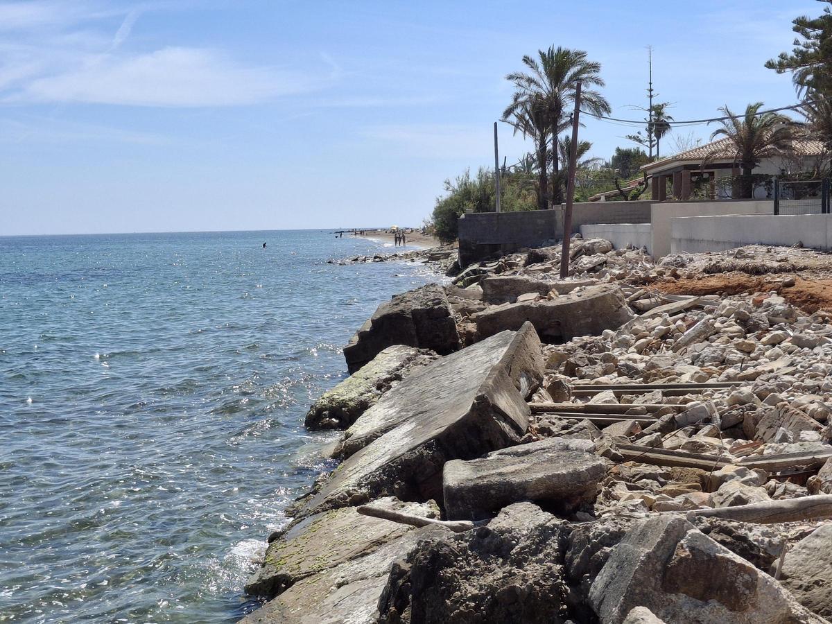 La playa desaparecida del Blay Beach