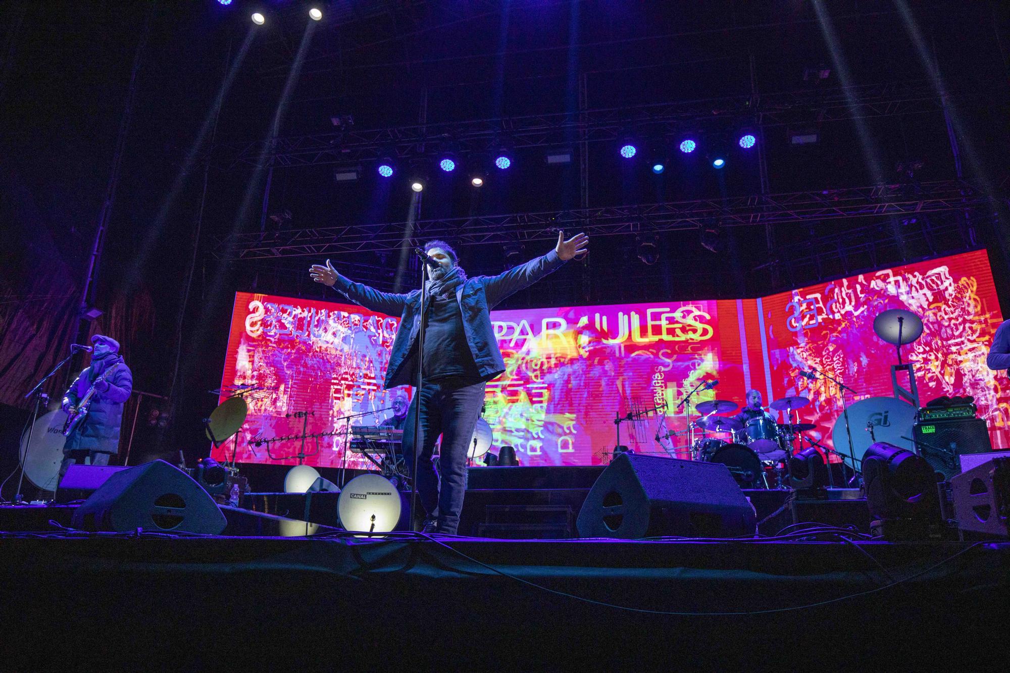 Miles de personas desafían al frío para ver el concierto de Antònia Font en Palma