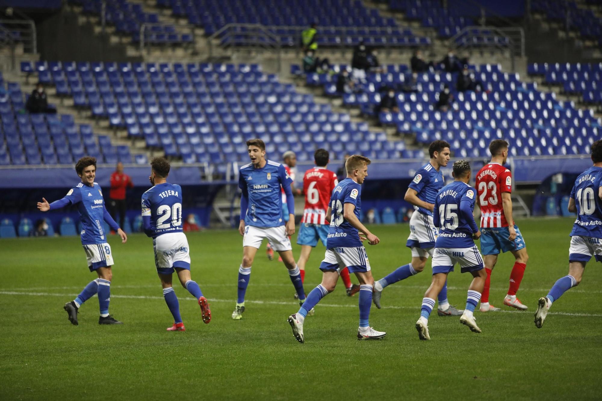 El partido entre el Oviedo y el Lugo, en imágenes