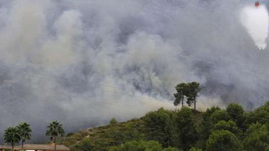 Chacón: &quot;El incendio de Ontinyent es de los más feroces del año&quot;