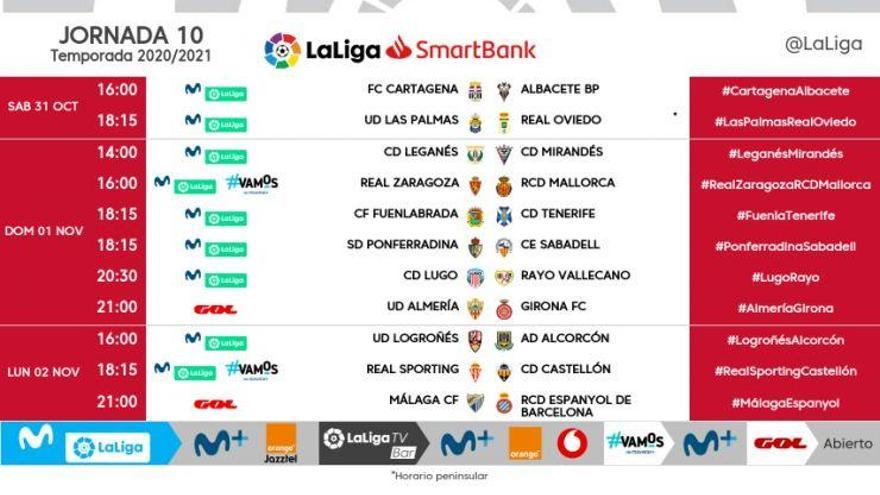 El Girona visitarà l&#039;Almeria per Tot Sants (21h)