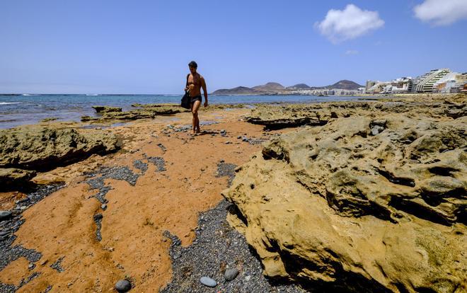 Las capas fósiles de Las Canteras, al descubierto