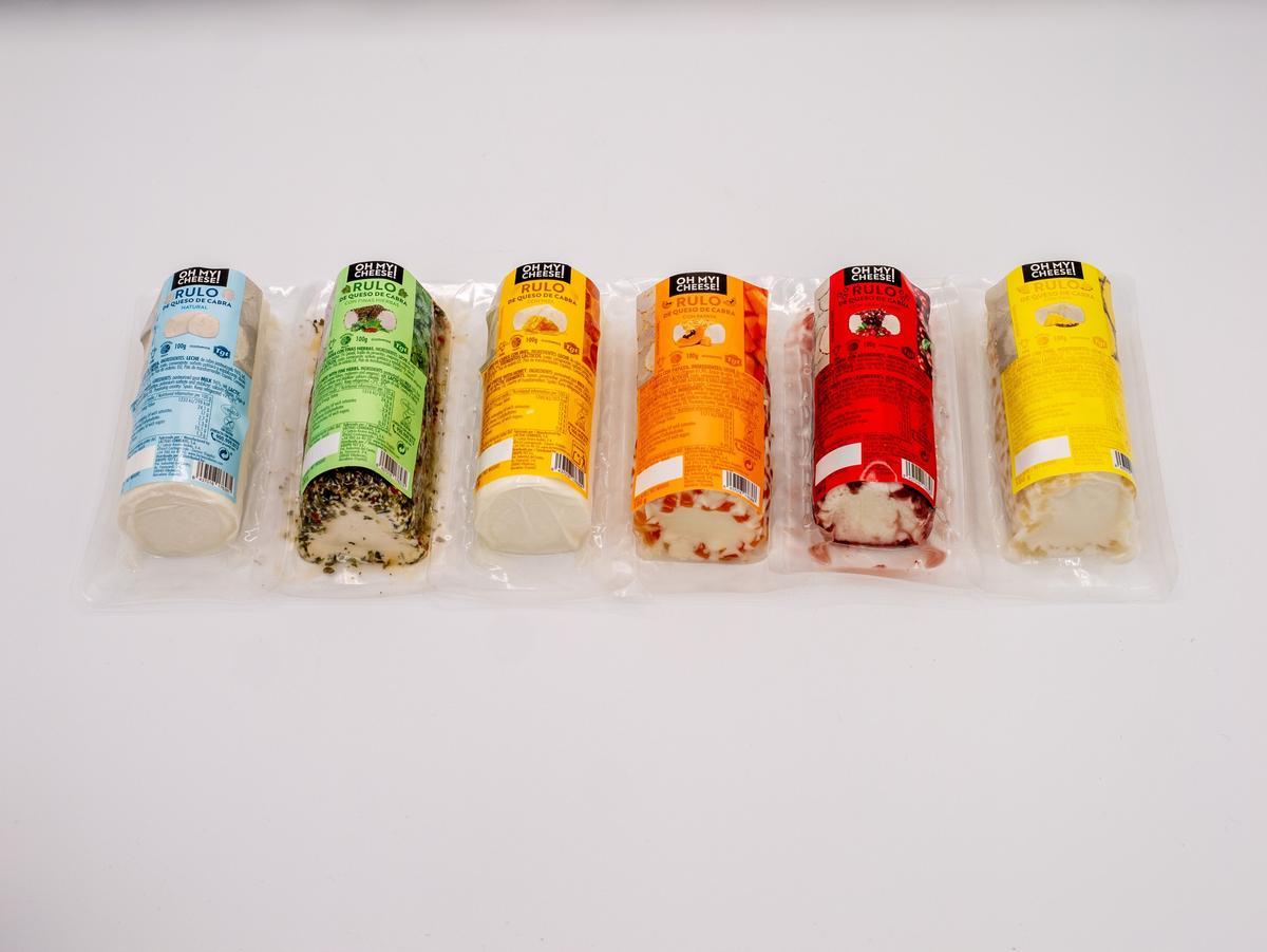 Algunos de los quesos de Lácteas Cobreros.