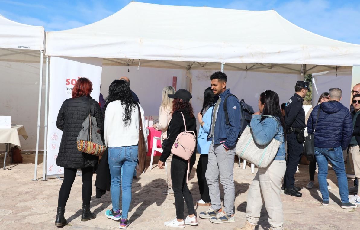 Un mostrador de la pasada edición de la Fira d’Ocupació i Emprenedoria de Formentera