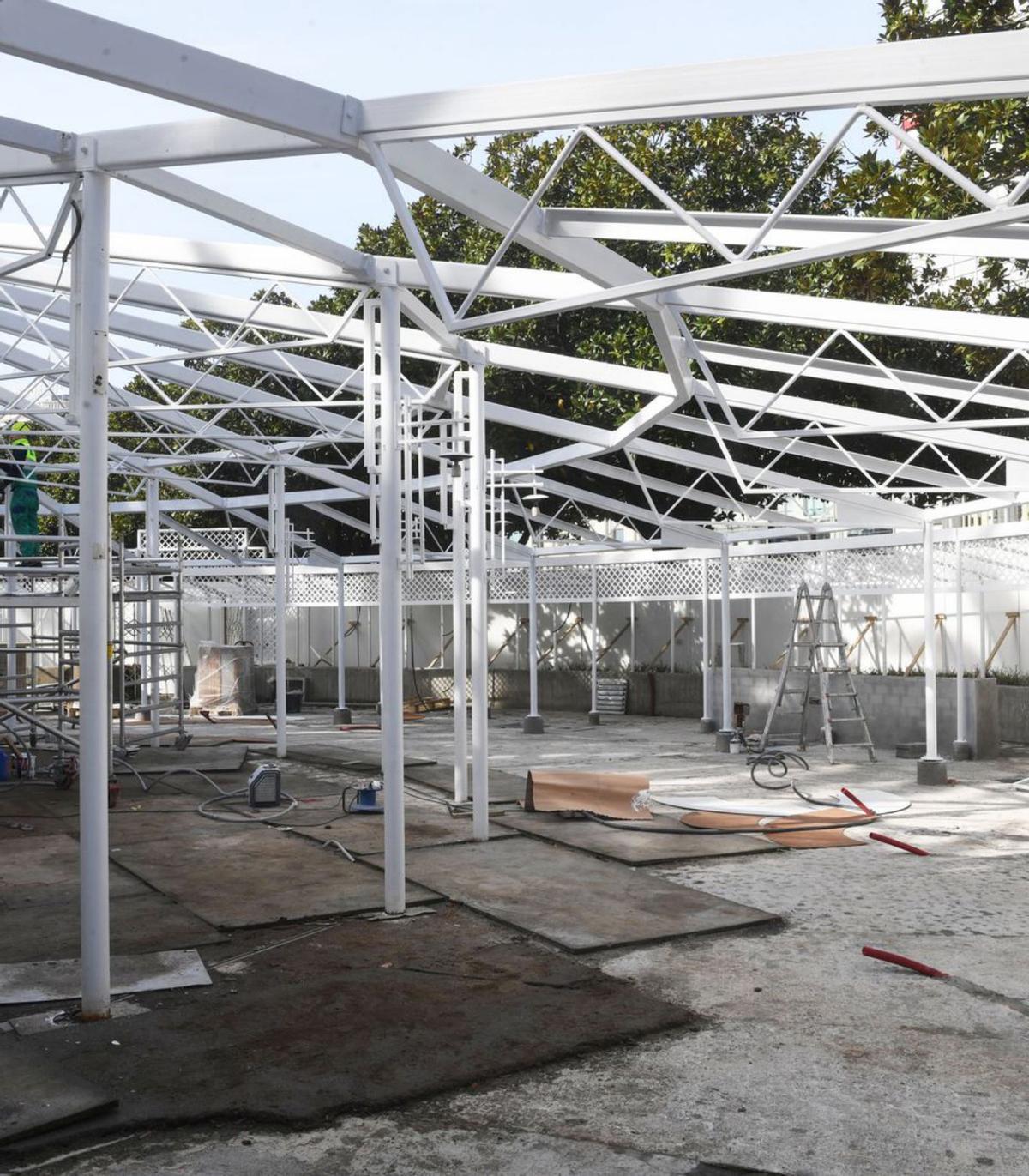 Estructura principal en medialuna, en el Copacabana.   | // CARLOS PARDELLAS