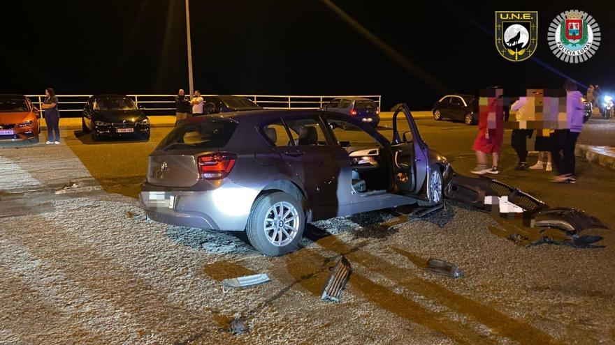 Aparatoso accidente en Las Palmas de Gran Canaria