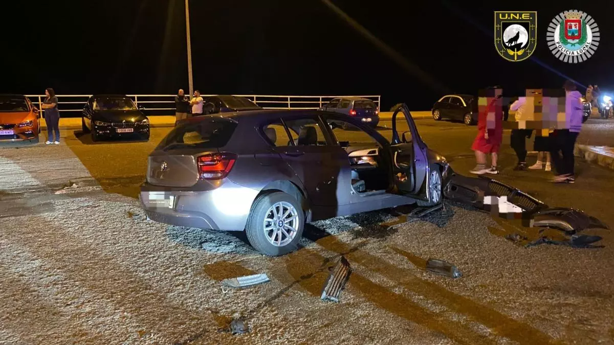Aparatoso accidente en Las Palmas de Gran Canaria