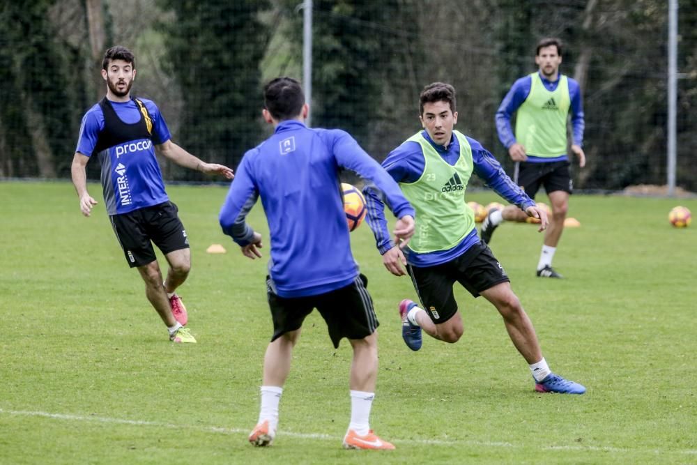 Entrenamiento del Real Oviedo en El Requexón