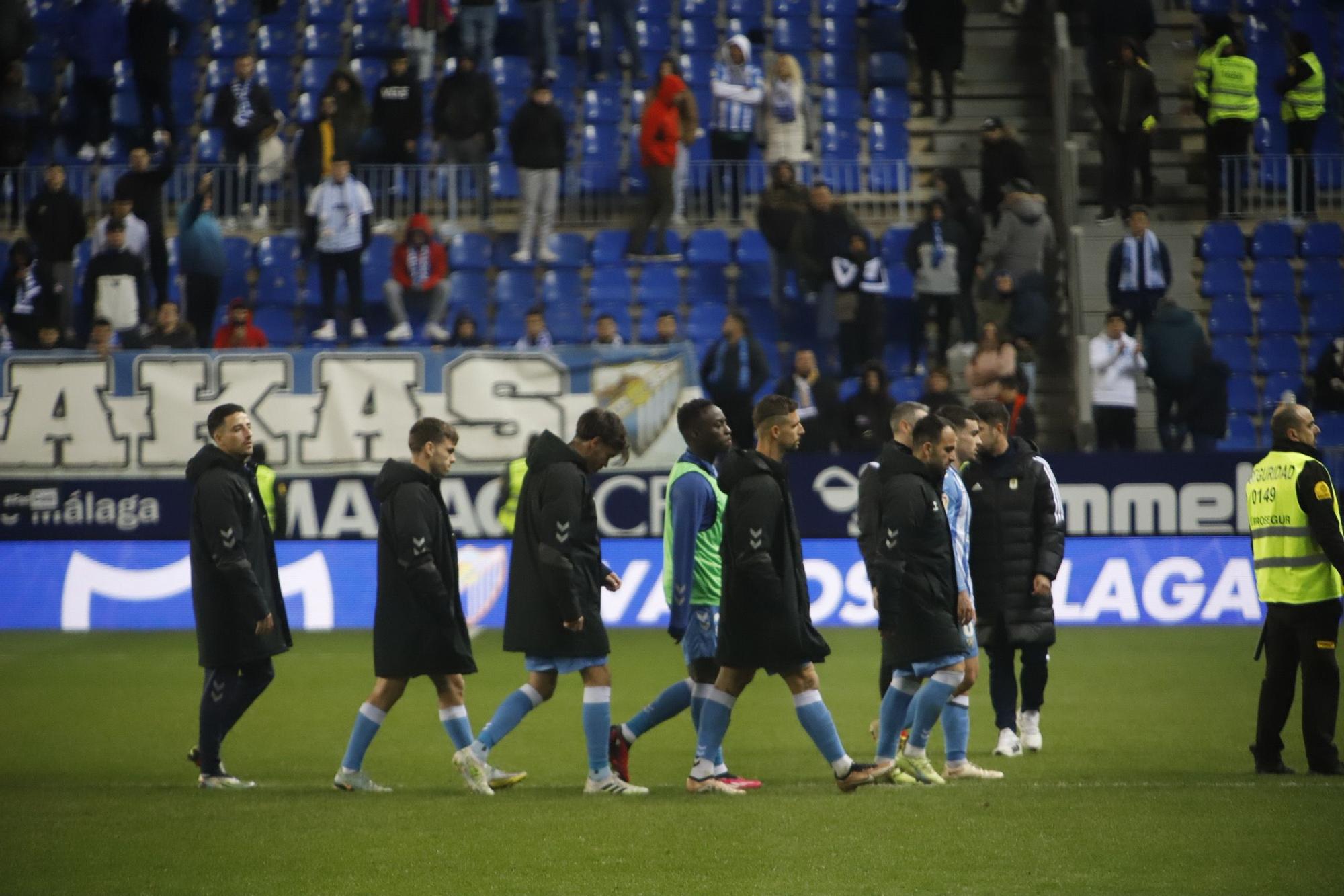 El Málaga CF - Real Oviedo, en imágenes