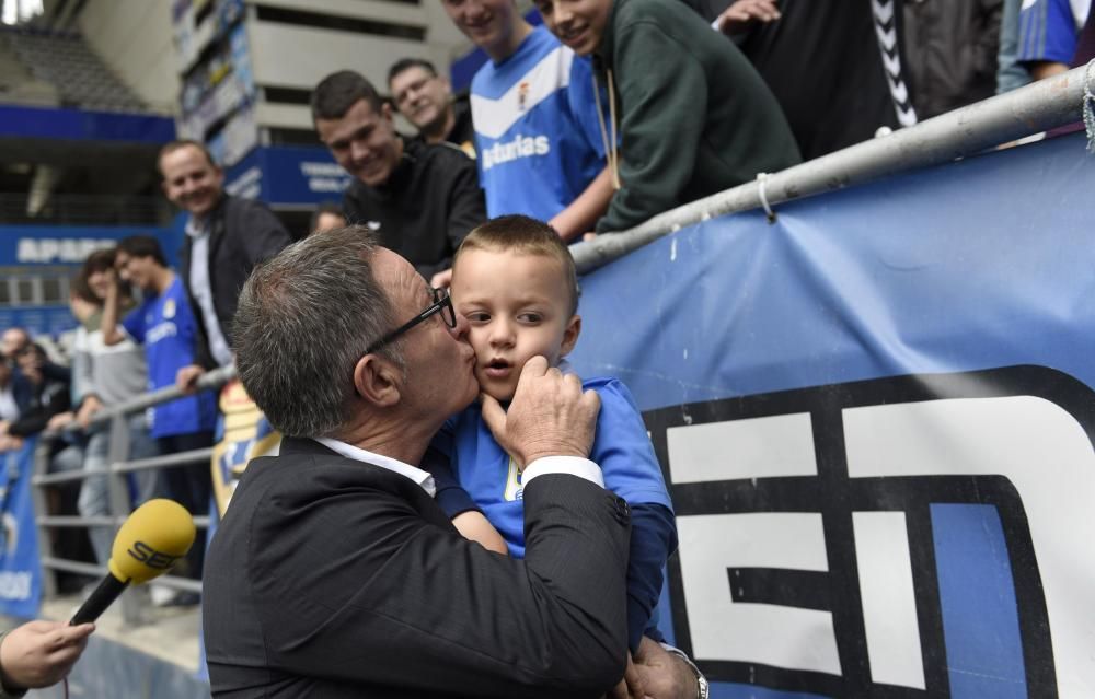 Presentación de Anquela como entrenador del Oviedo